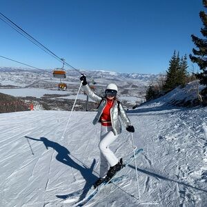 J.CREW Primaloft Insulation LUXE Metallic Puffer Zip Jacket Silver size small
